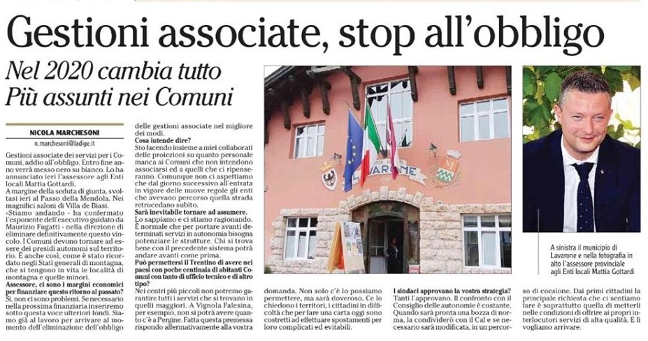 Comuni: nuove assunzioni e stop obbligo gestioni&nbsp;associate