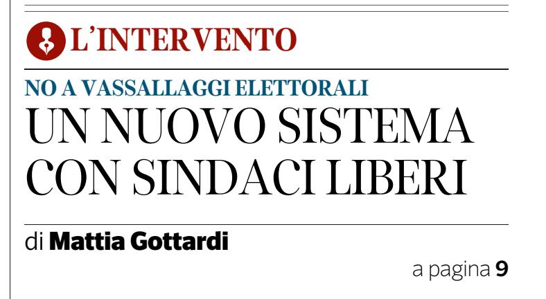 Il Sistema Trentino. Con Sindaci&nbsp;liberi